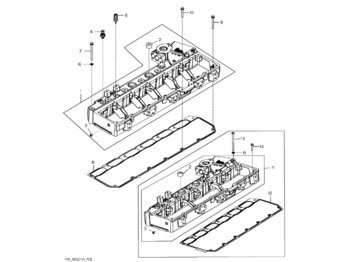 Manifold masuk JOHN DEERE