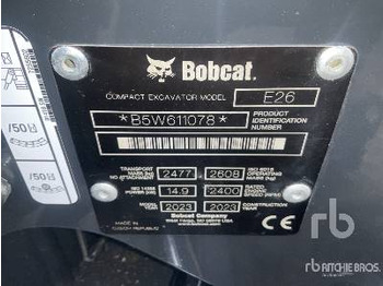 Ekskavator mini BOBCAT E26: gambar 5