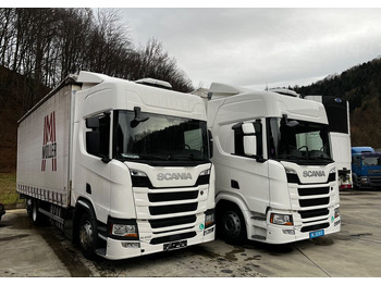 Truk dengan terpal samping Scania R410 6x2 // Retarder // Automat // 7,7 // Dach Podnoszony // Oś podnoszona //: gambar 2