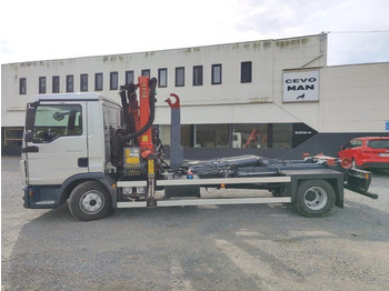 Hook lift, Truk derek MAN TGL 12.250 Containersysteem met kraan Palfinger PK9001 + Remote: gambar 5