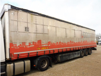 Semi-trailer dengan terpal samping Kögel SN 24, Edscha, SAF, Luftfederung, Palettenkasten: gambar 3