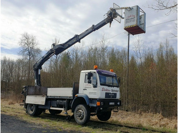 Platform udara yang dipasang di truk MAN 18.280 4x4 HIAB 166 Road RAIL Two way Schiene: gambar 3