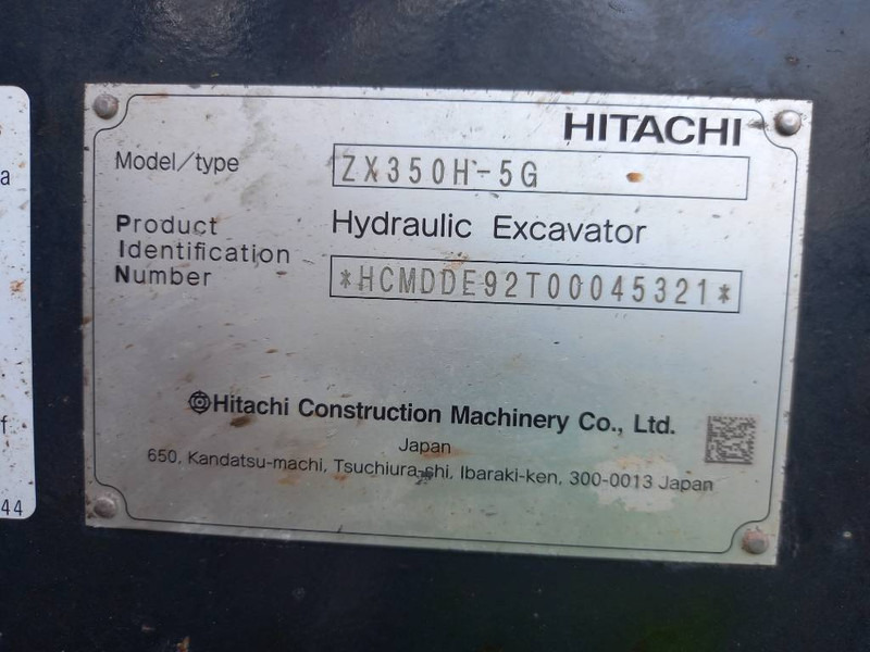 Ekskavator perayap Hitachi ZX 350H-5G (Abu Dhabi): gambar 11