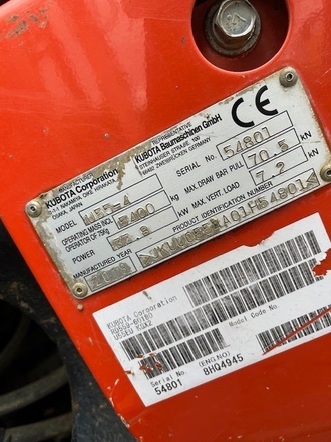 Ekskavator mini Kubota U55-4: gambar 10