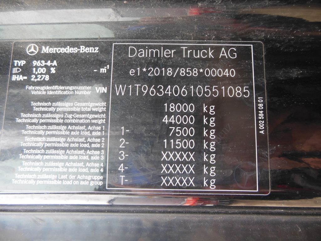 Tractor head Mercedes-Benz 1848 ACTROS, LOWDECK, GIGA SPACE, STANDKLIMA: gambar 23