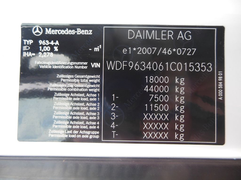 Tractor head Mercedes-Benz ACTROS 1851,LOWDECK,STANDKLIMA,ALU FELGEN,TOP!!!: gambar 23