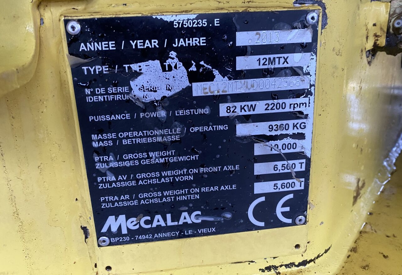 Ekskavator roda Mecalac 12 MTX Origine: gambar 8