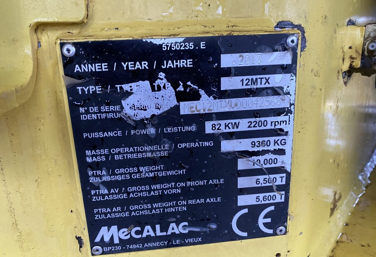 Ekskavator roda Mecalac 12 MTX Origine: gambar 22