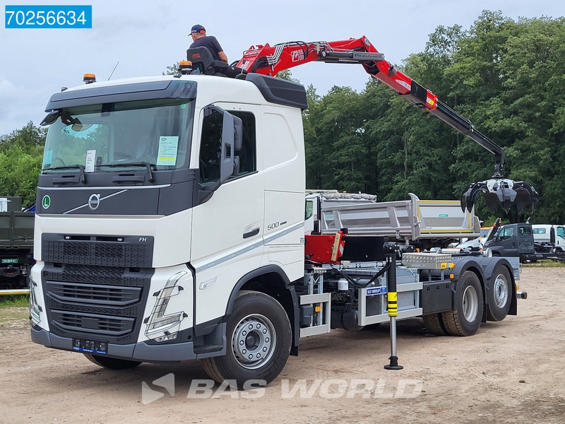 Hook lift, Truk derek baru Volvo FH 500 6X2 PENZ 15Z9.50E Crane Hyva 20T HOOK Euro 6: gambar 7