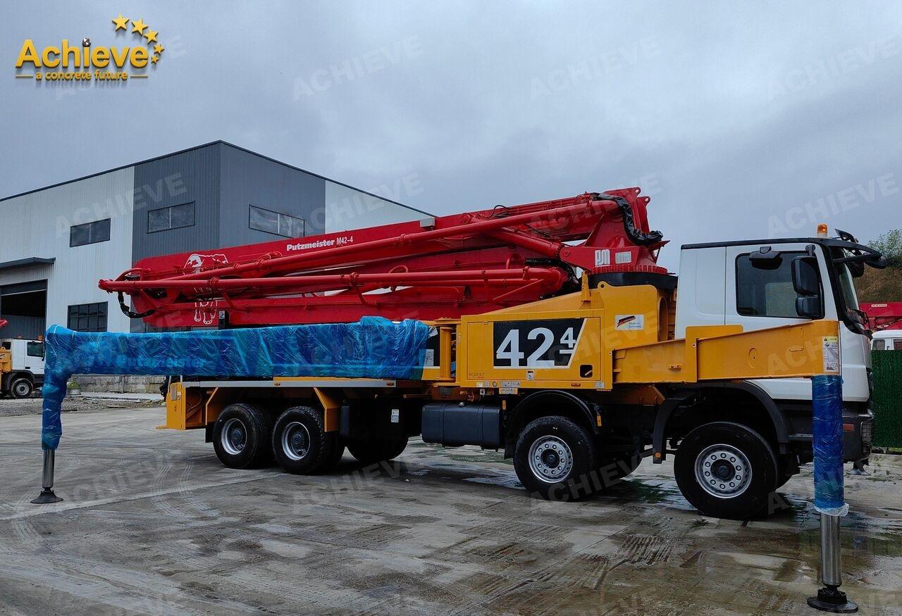 Truk pompa beton PUTZMEISTER Mercedes-Benz Actros 4141 concrete pumpM42-4R 170 m³【ACHIEVE】TOP CONDITION!!!: gambar 7