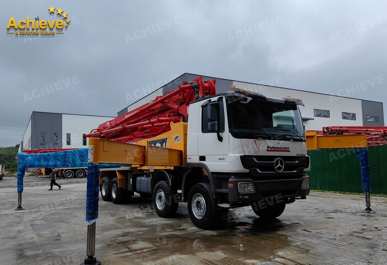 Truk pompa beton PUTZMEISTER Mercedes-Benz Actros 4141 concrete pumpM42-4R 170 m³【ACHIEVE】TOP CONDITION!!!: gambar 15