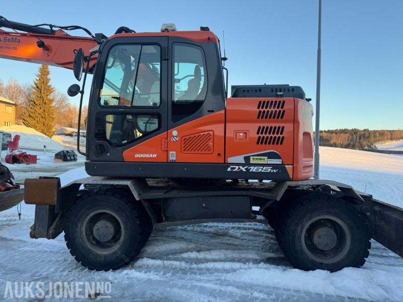 Leasing  2017 Doosan DX165W-5 HJULMASKIN, TILTROTATOR, SENTRALSMØRING, DIESELVARMER 2017 Doosan DX165W-5 HJULMASKIN, TILTROTATOR, SENTRALSMØRING, DIESELVARMER: gambar 12