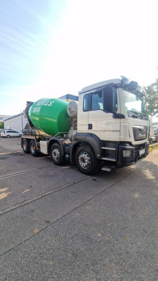 Truk pengaduk beton MAN TGS 32 400 B 8X4 9 m³ STETTER Betonmischer AP Achsen: gambar 6