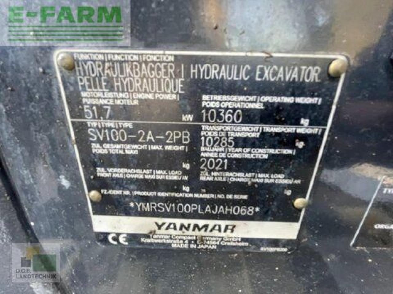 Ekskavator mini Yanmar sv 100-2a: gambar 18