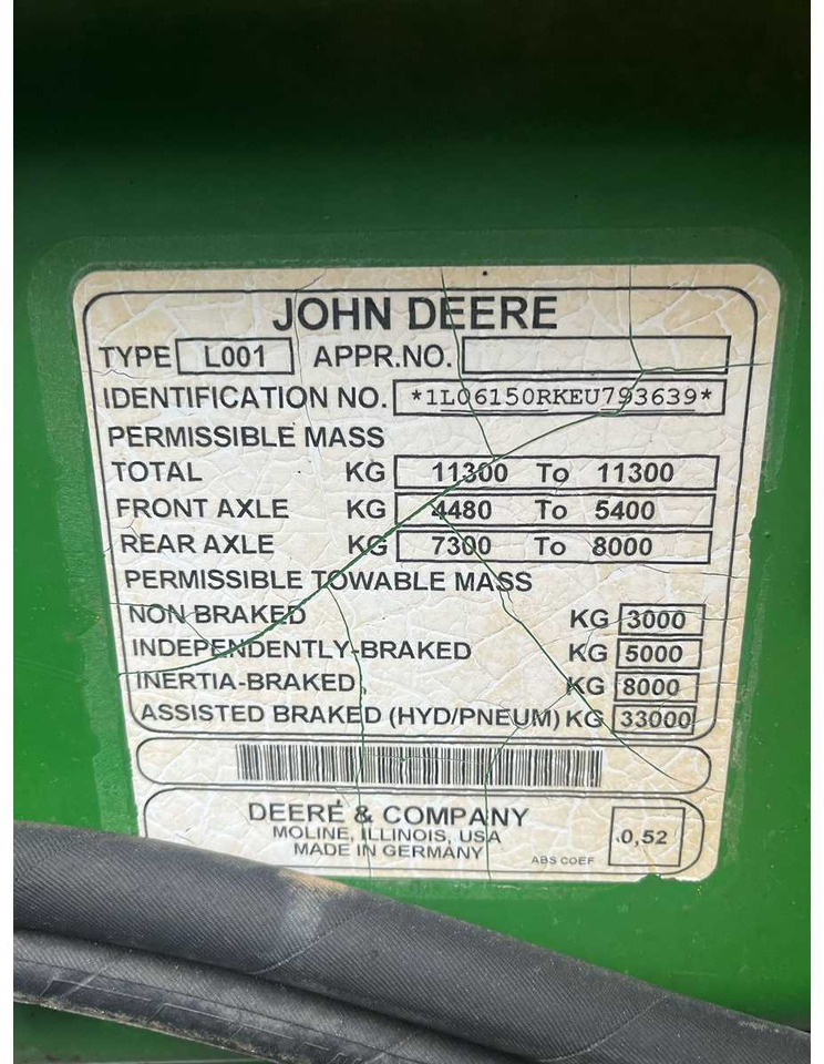 Traktor John Deere 6150R: gambar 11