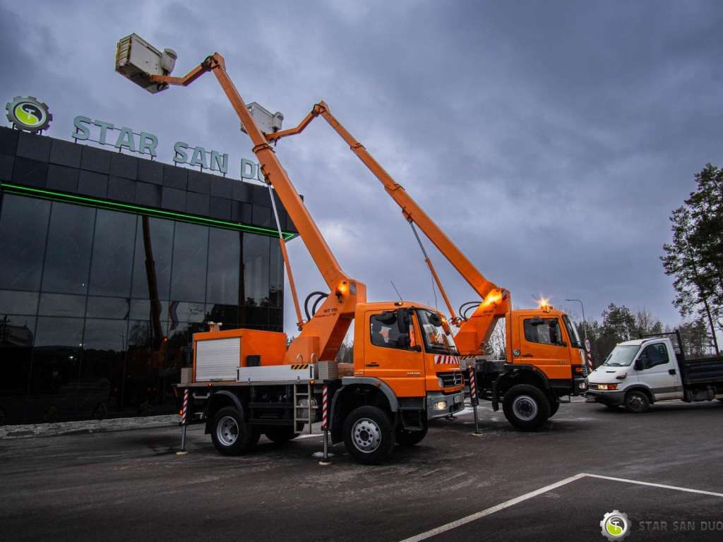 Platform udara yang dipasang di truk baru Mercedes-Benz  ATEGO 1018 WUMAG WT17 Platform Lift 17m: gambar 11